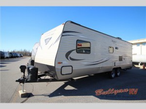 Check out the Keystone Hideout travel trailer.